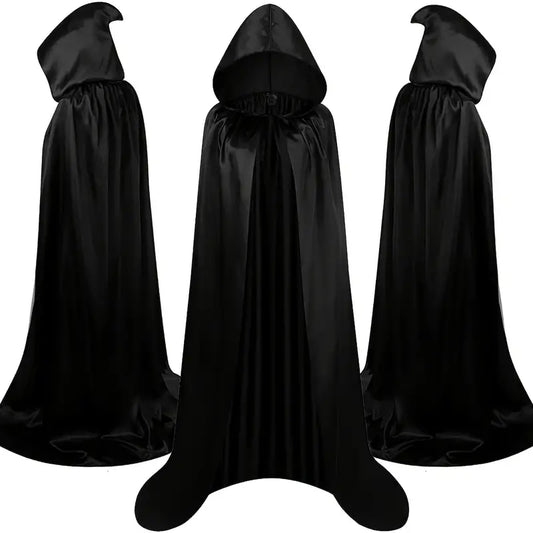 Black Hooded Cloak