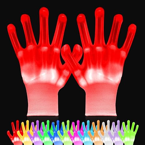 LED Gloves 12 Color Changeable