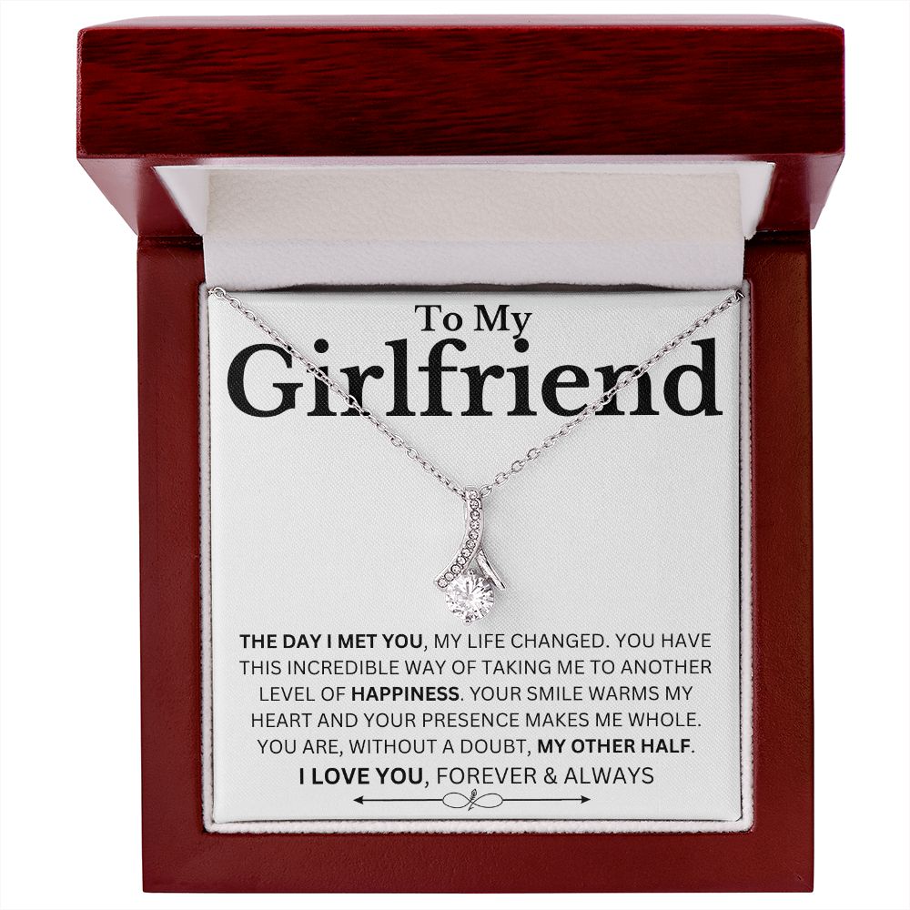 To My Girlfriend - The Day I Met You - Alluring Necklace. Meaningful necklace for girlfriend