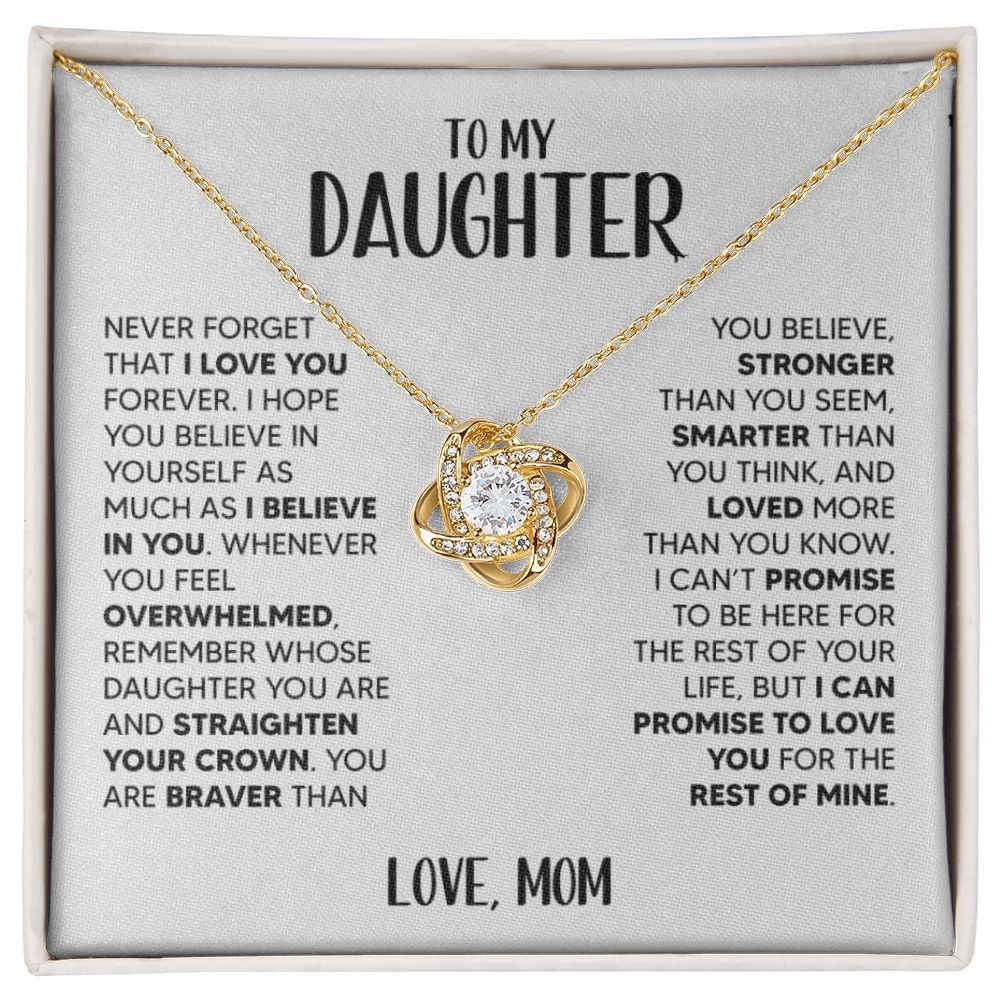 [Almost Sold Out] To My Daughter | White Gold Necklace
