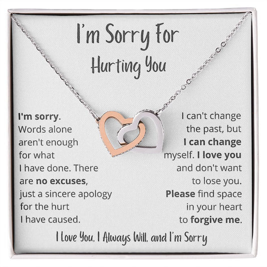 Sorry Forgive Me Apology Love Knot Necklace