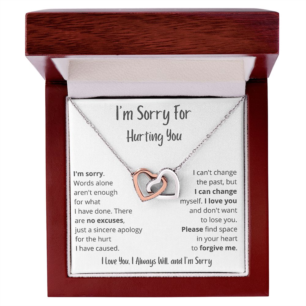 Sorry Forgive Me Apology Love Knot Necklace