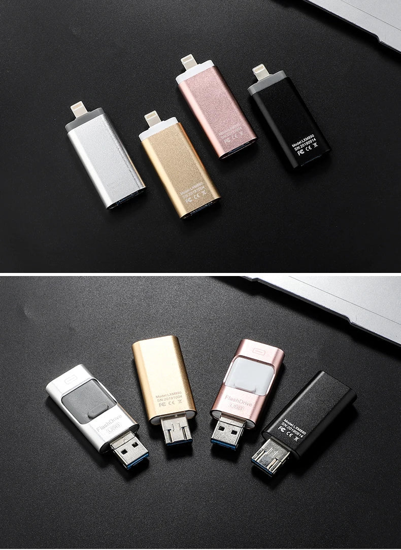 4 in 1 USB Flash Drive ™ Various Sizes