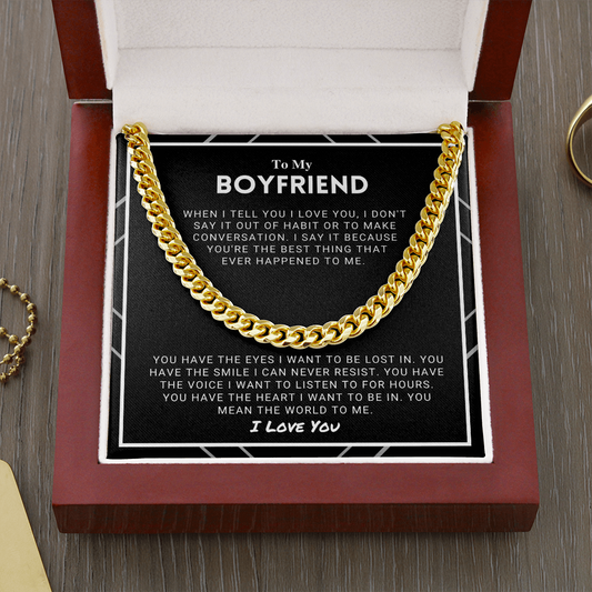 Boyfriend - The World To Me - Cuban Chain
