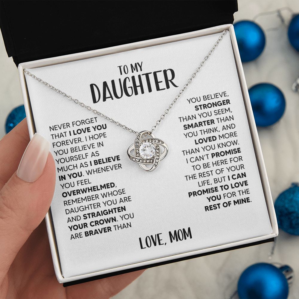 10 [Almost Sold Out] To My Daughter | White Gold Necklace