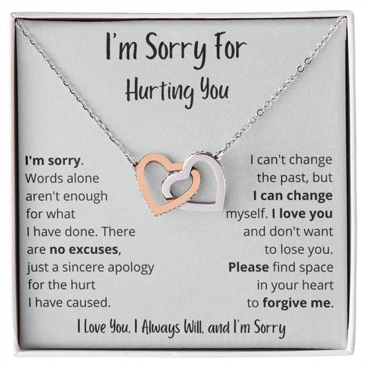 21 Sorry Forgive Me Apology Love Knot Necklace
