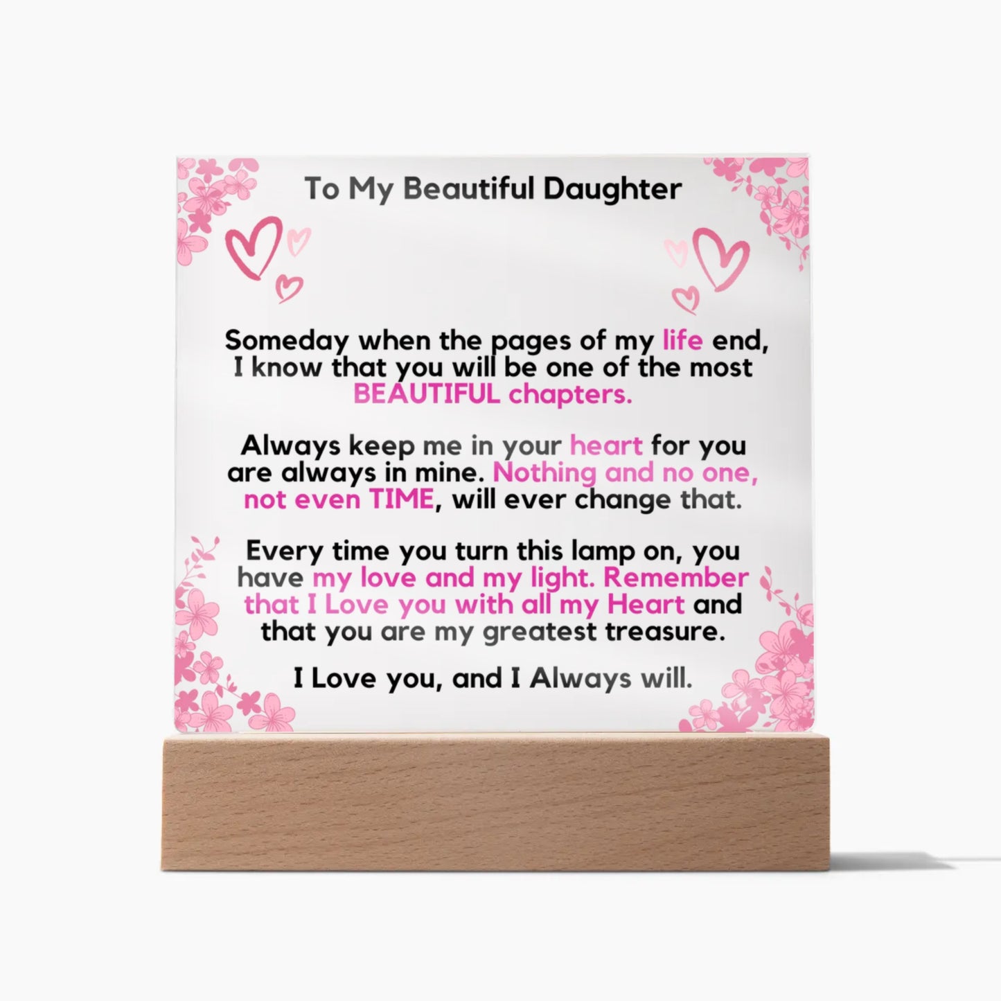 To My Daughter - You Are My Greatest Treasure