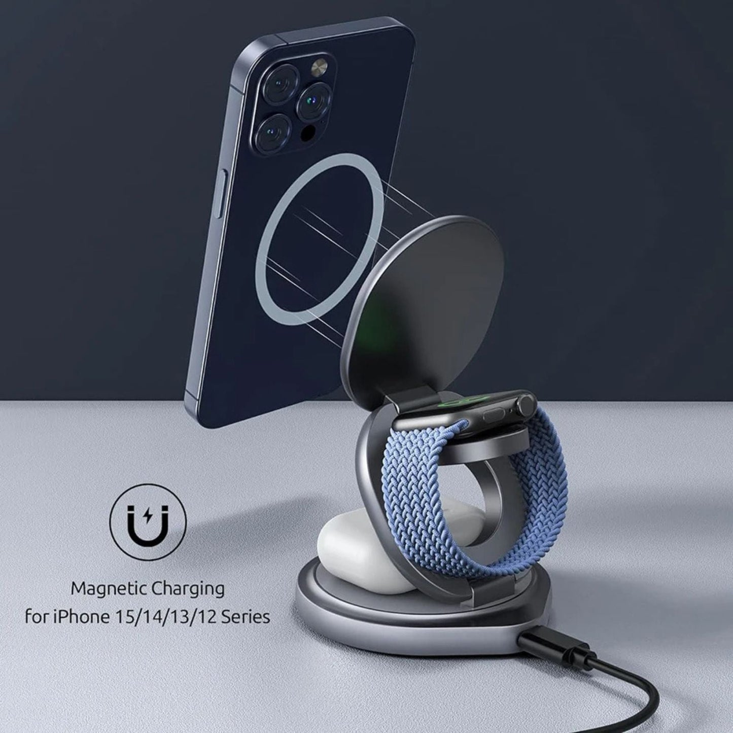 ChargePal Trio: The Ultimate Rotating Charger