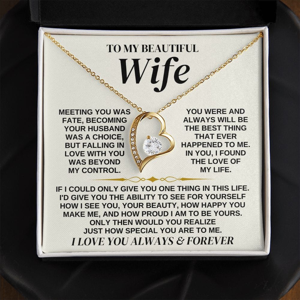 13 To My Beautiful Wife - Necklace Gift Set