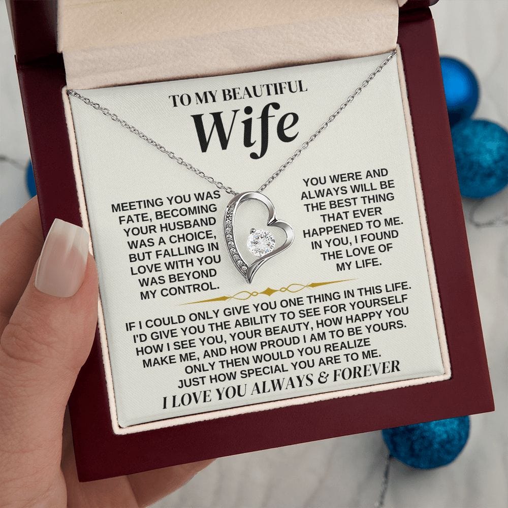 13 To My Beautiful Wife - Necklace Gift Set